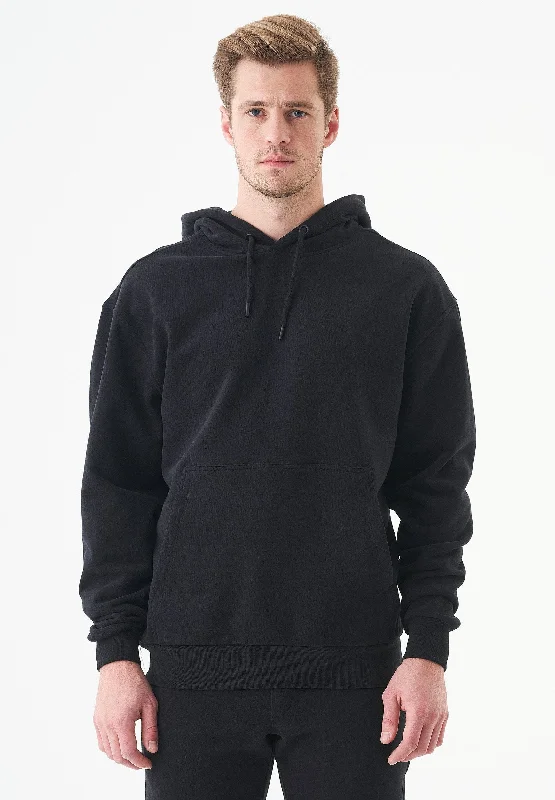 Daily Deals Halki Unisex Soft Touch Organic Cotton Hoodie Black