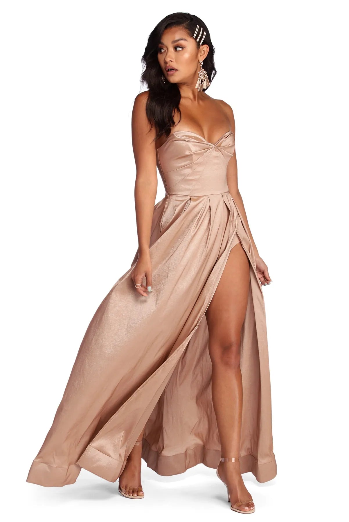 One-DAY Sale Janet Sweetheart Slit Formal Dress