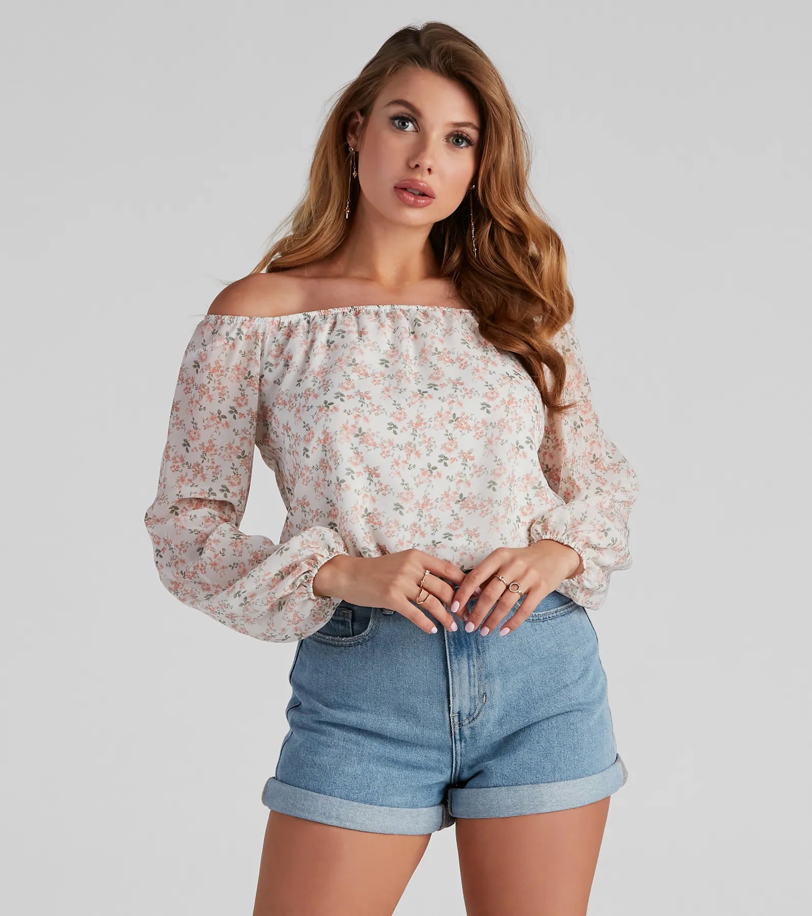 Weekend Deal Cute And Dainty Floral Blouse