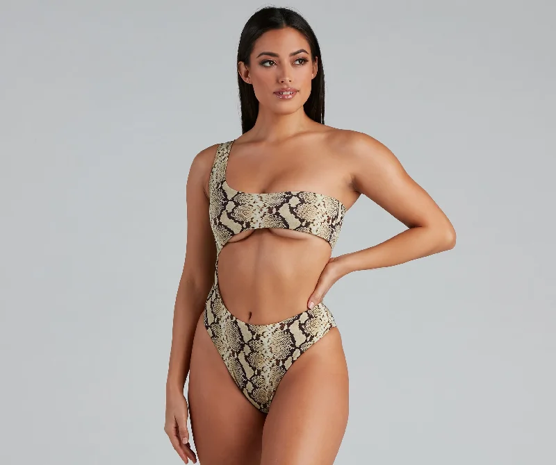 Big Savings Fiercely Bold Cutout Swimsuit