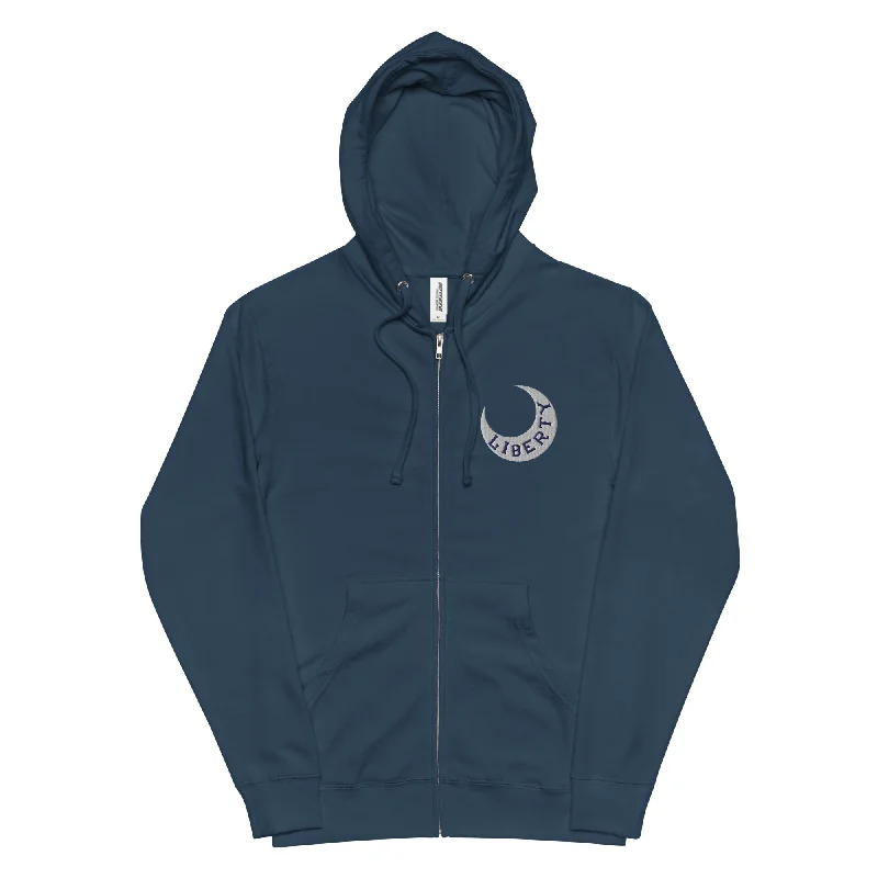 Discount Days Moultrie Liberty Flag Embroidered Zip Hoodie