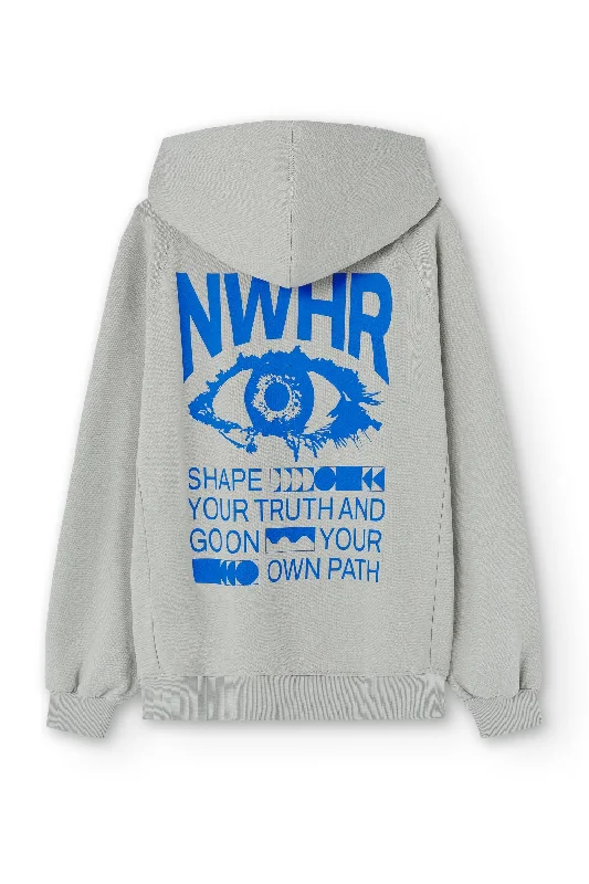 Early Access The Eye Zipper Hoodie Grey