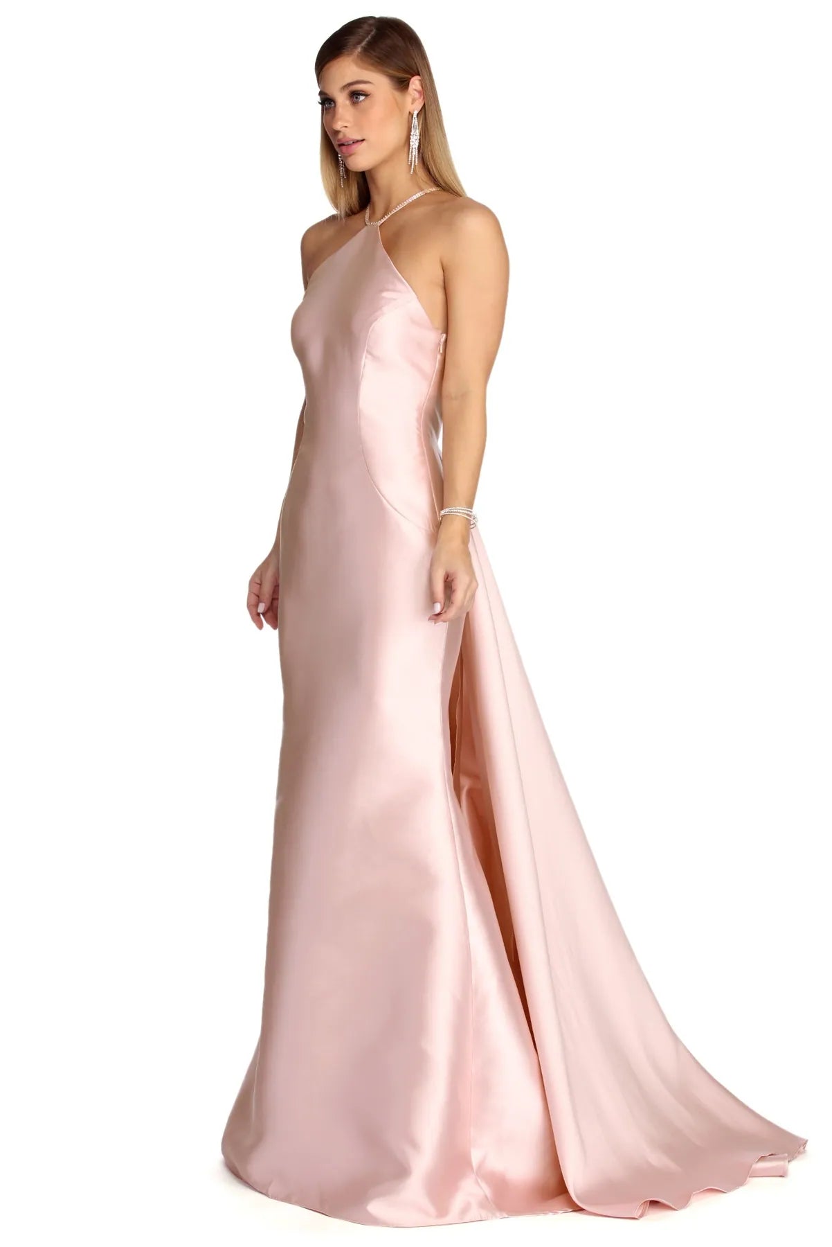 Extra Savings Jasmine Embellished Satin Mermaid Dress