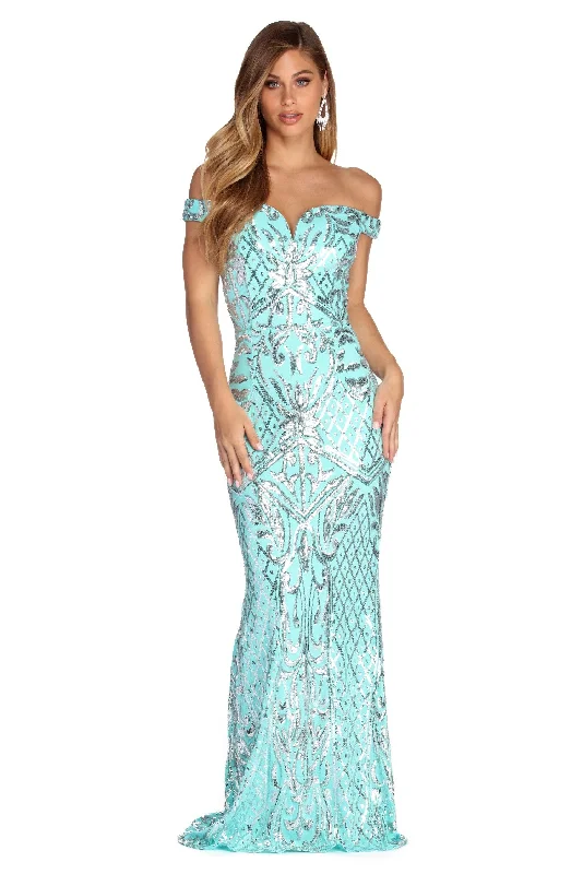 Price Buster Cara Formal Sweetheart Sequin Dress