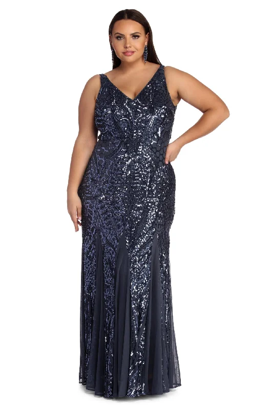 Special Offer Plus Shana Formal Sequin Dress