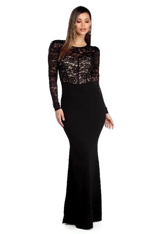 Sneak Peek Sale Kennedi Lace Illusion Dress