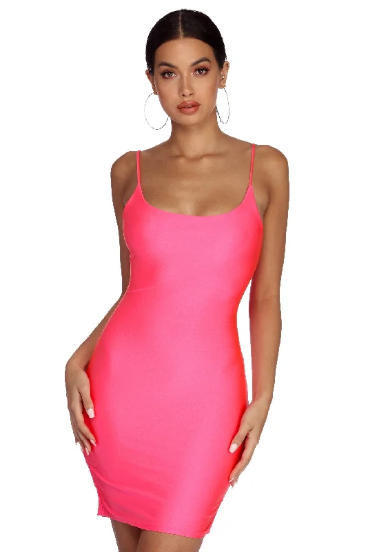 Don't Wait Curves Ahead Neon Mini Dress