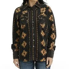 Overstock Sale Cinch Women’s Southwestern Print Polar Fleece Shacket