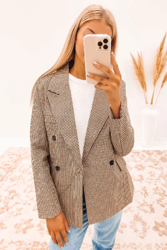 Final Markdown Alantis Blazer Brown Check