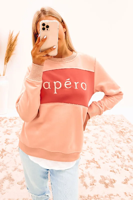 Today’s Deal Apero Panel Embroidered Jumper Rose Pink