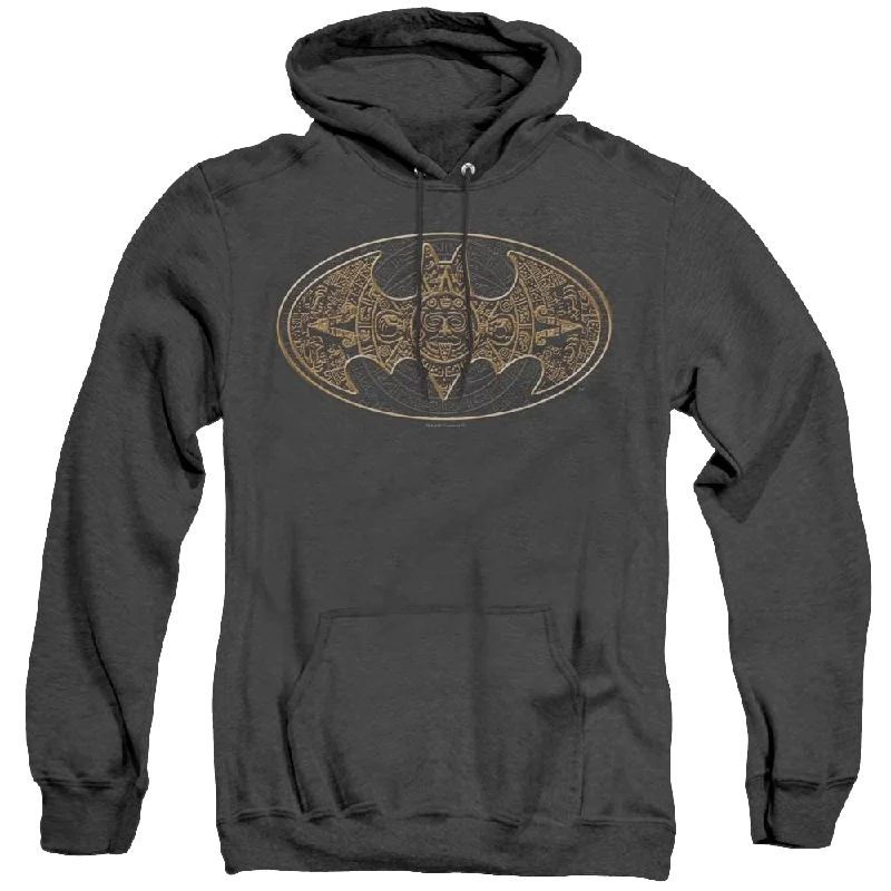 Referral Discount Dc Batman Aztec Bat Logo - Heather Pullover Hoodie