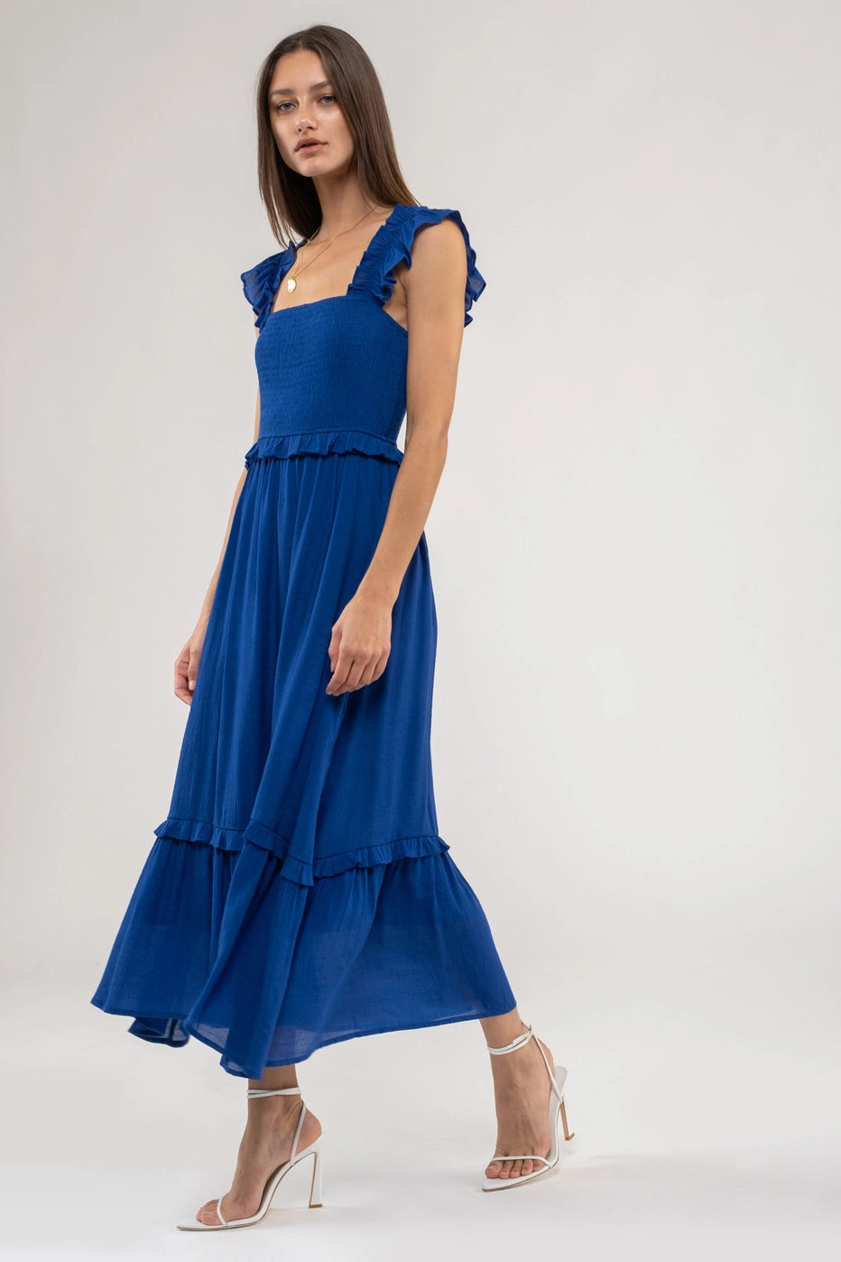 Weekend Deal Dusty Royal Blue Beverly Dress