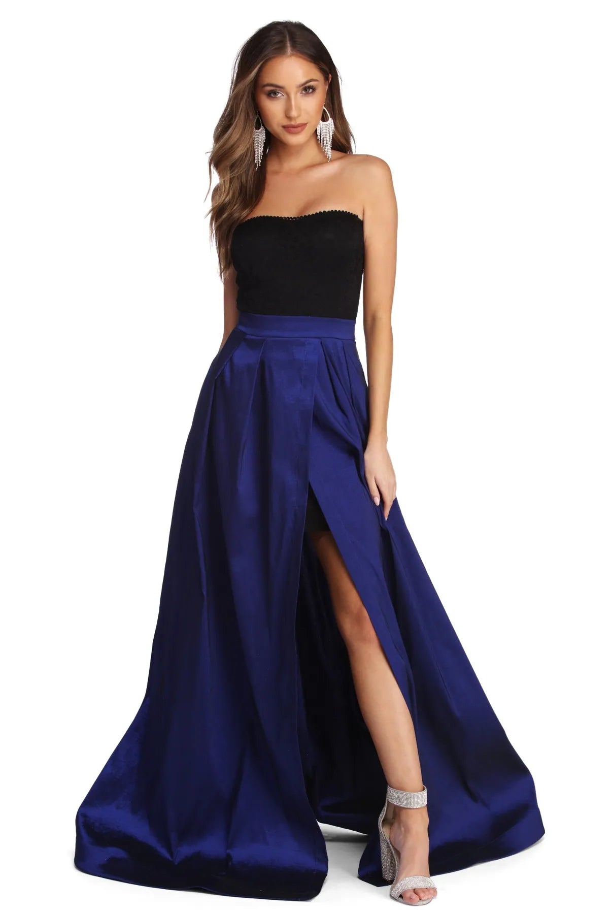 Deal Dash Miley Formal Sweetheart Lace Dress