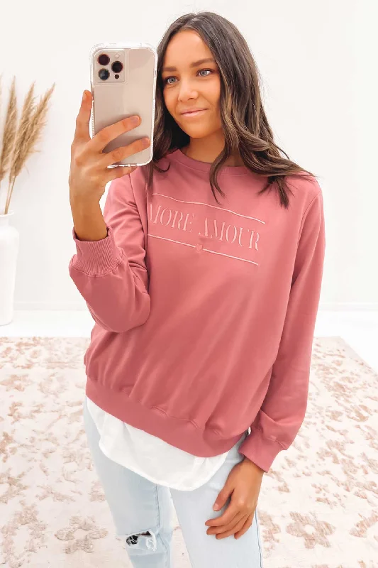 While Supplies Last Elysha Crew Pink
