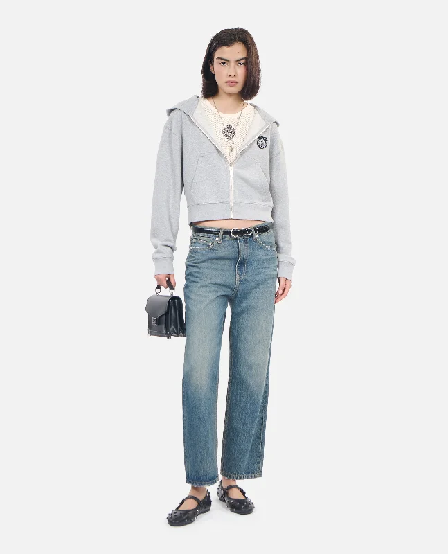Super Bargain Blazon Hoodie | Women | Light Grey Melange