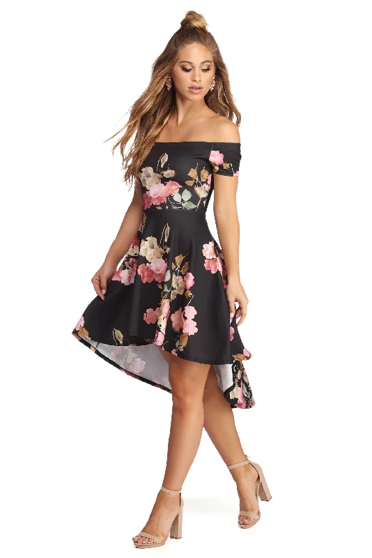 Can't Miss Spring Into Floral Skater Dress