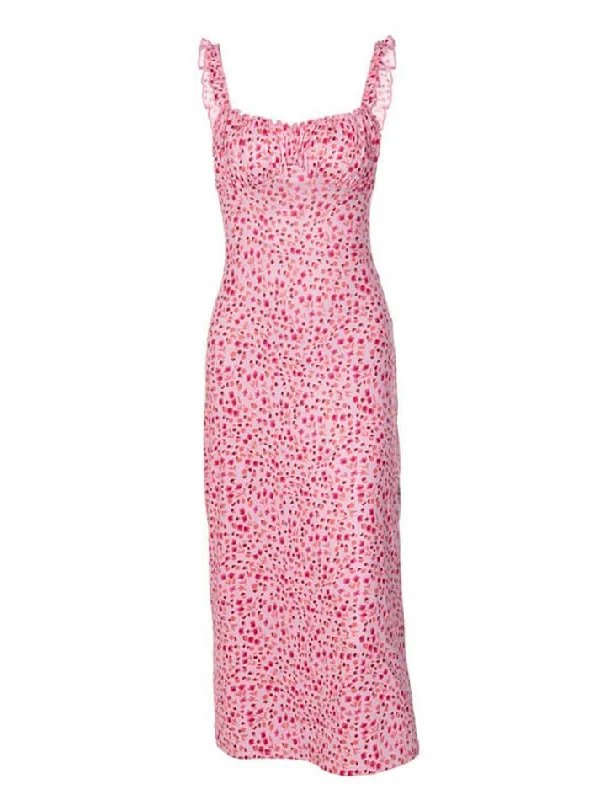 Today’s Deal Cami Floral Bohemian Vacation Midi Dress