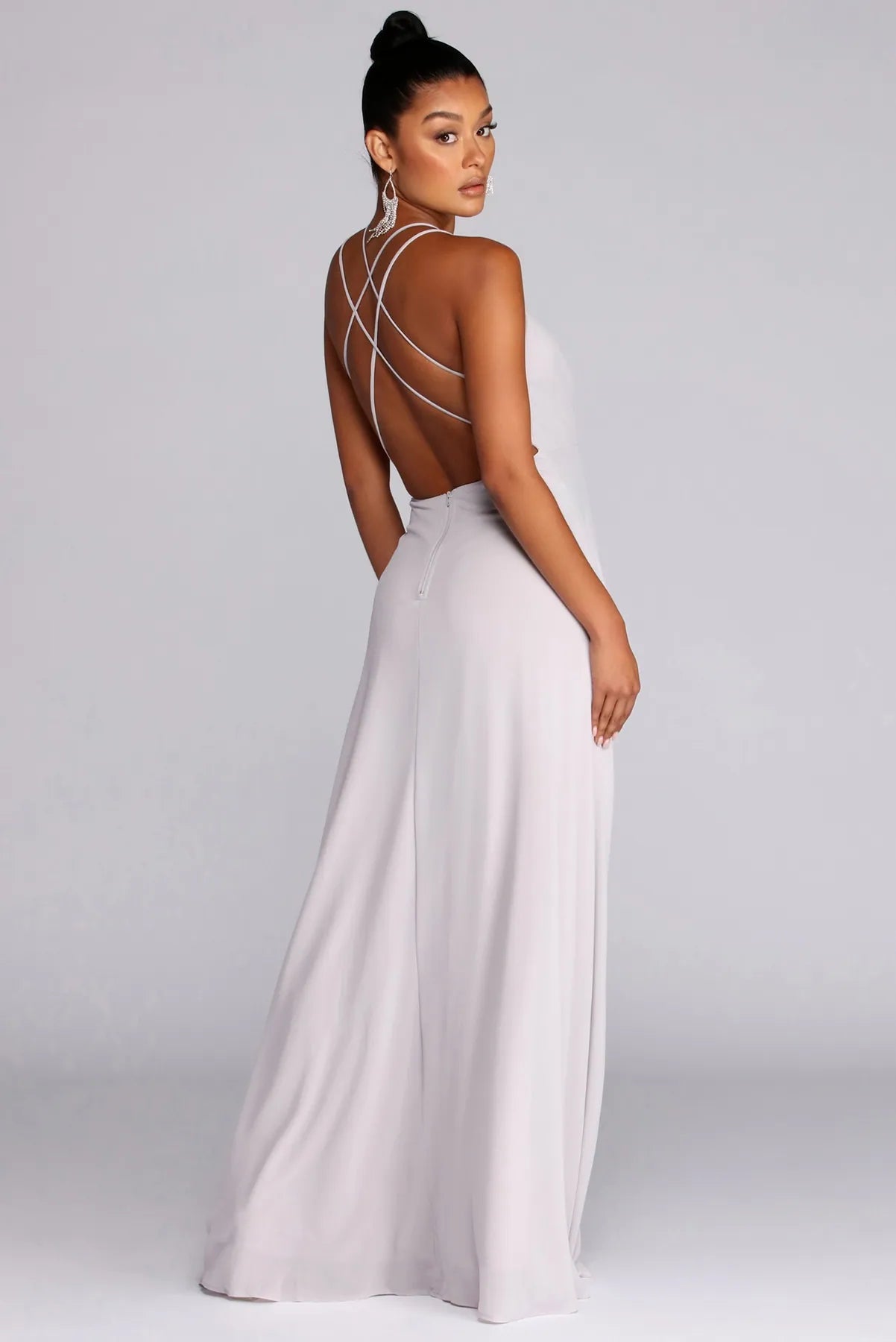 Early Access Hannah Formal Pleated Chiffon Dress