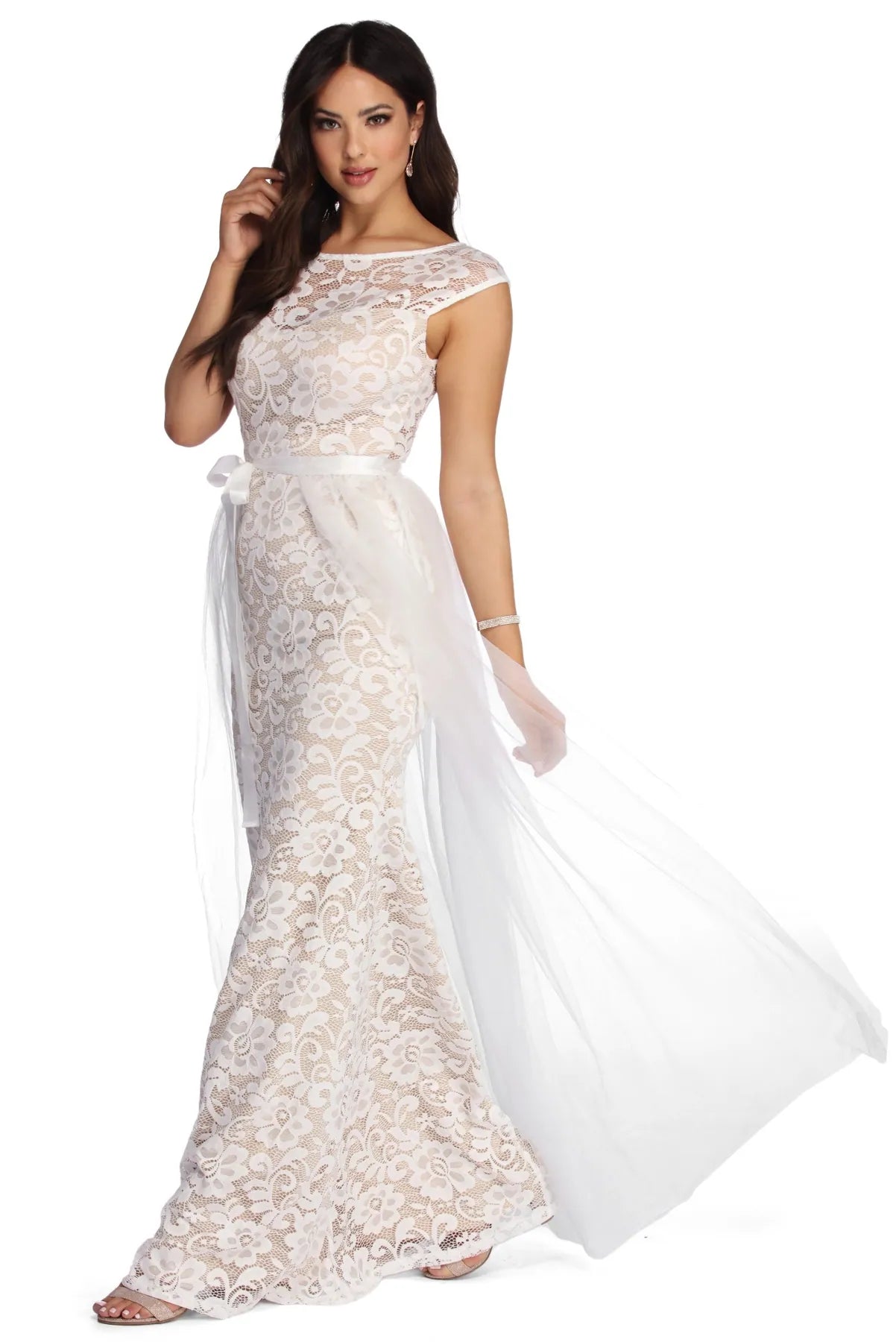 Inventory Reduction Allie Formal Floral Lace Dress