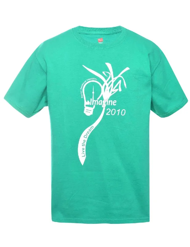 Midnight Madness 2000s Live The Dream Printed T-shirt - M