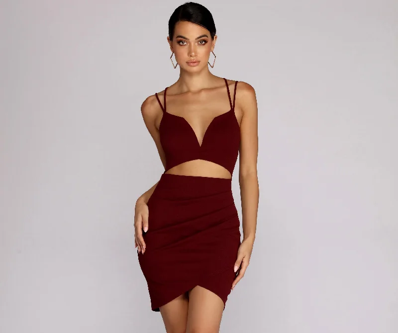 Year-End Sale Worth It Lattice Wrap Dress