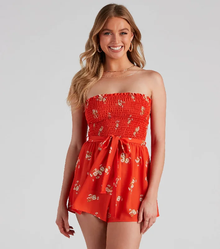 Exclusive Savings Sweet Summer Style Floral Romper