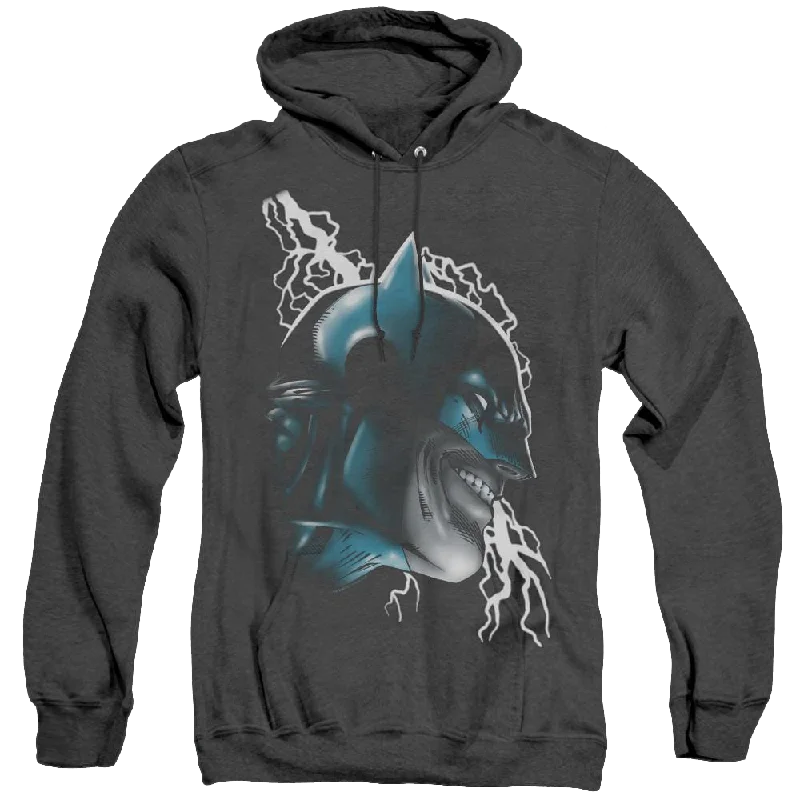 Super Deal Dc Batman Crazy Grin - Heather Pullover Hoodie