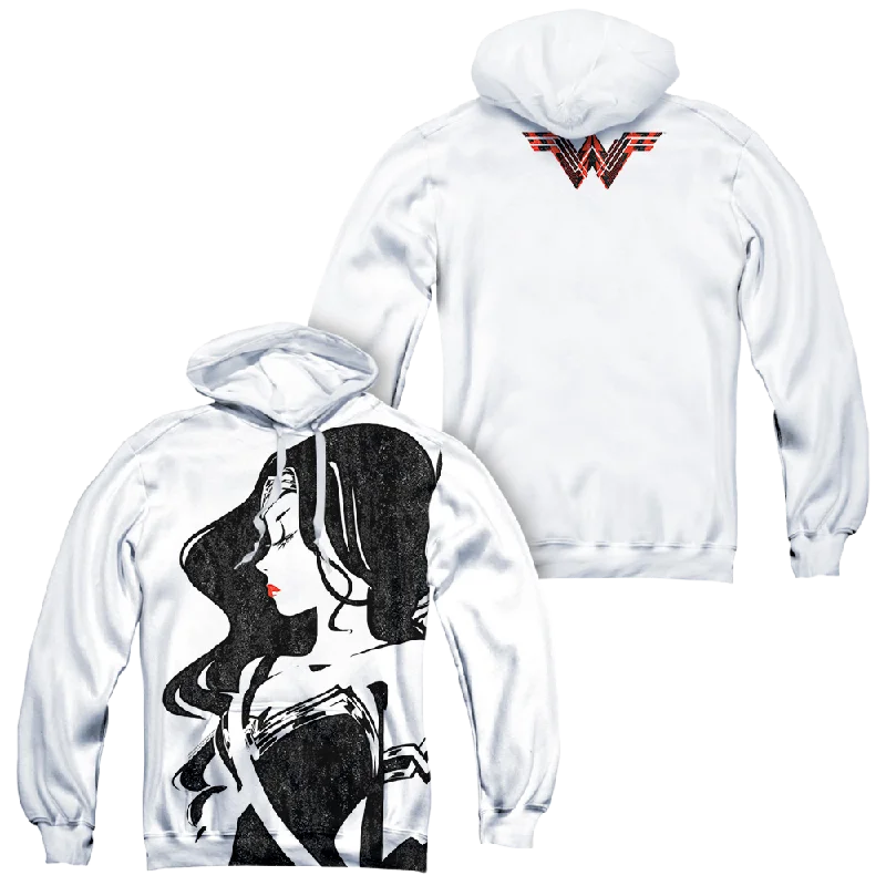 Price Slash Justice League Movie Ww Profile - All-Over Print Pullover Hoodie