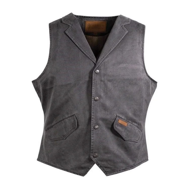 Outback Trading Company Men's Arkansas Charcoal Vest 2835-CHR