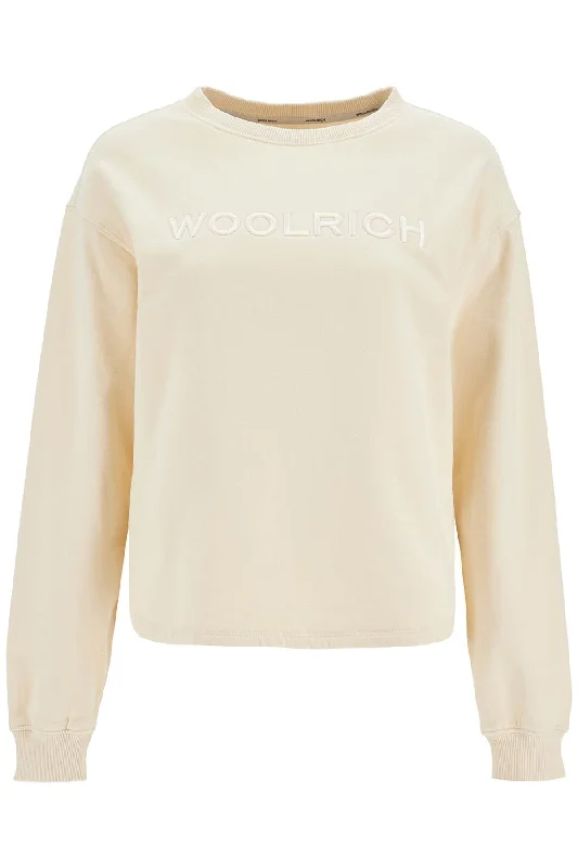 Special Discount "embroidered Logo Crewneck  - White