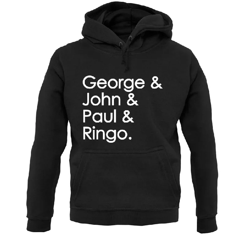 Lowest Price George & John & Paul & Ringo Unisex Hoodie