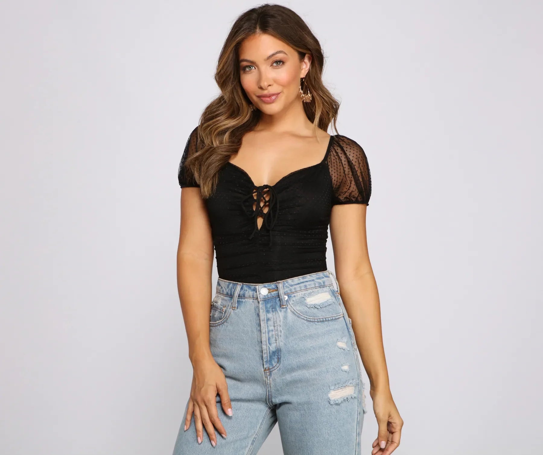 Amazing Deals Sweet Intentions Polka Dot Bodysuit