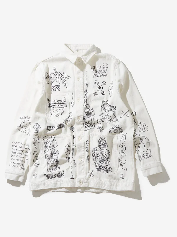 Unmissable Offer Goodhood x Rebel Yuth Hand Customised Store Worker Jacket - Large No 2