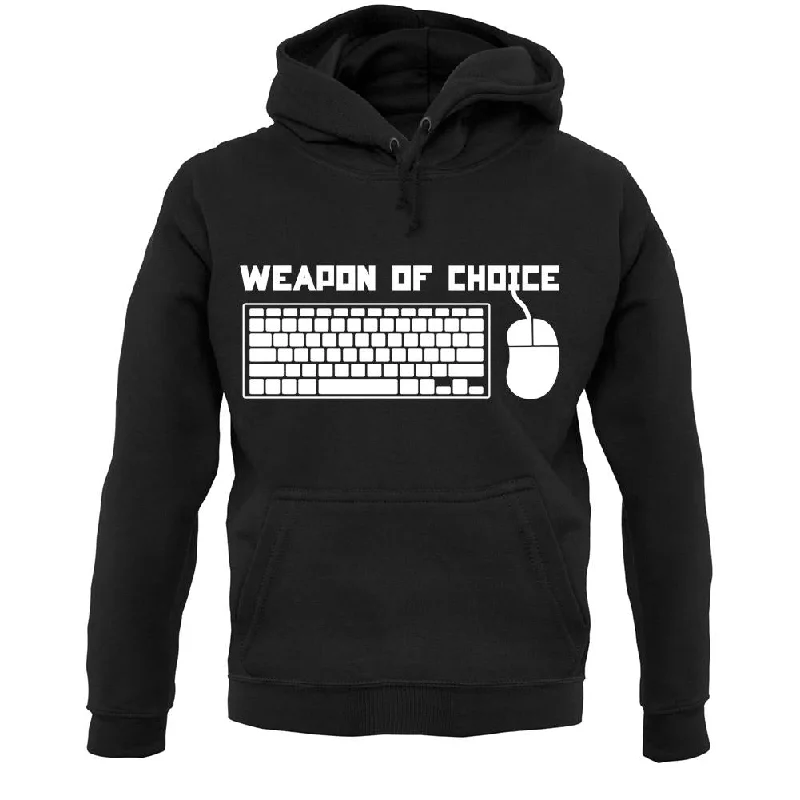 Big Discounts Weapon Of Choice Pc Unisex Hoodie