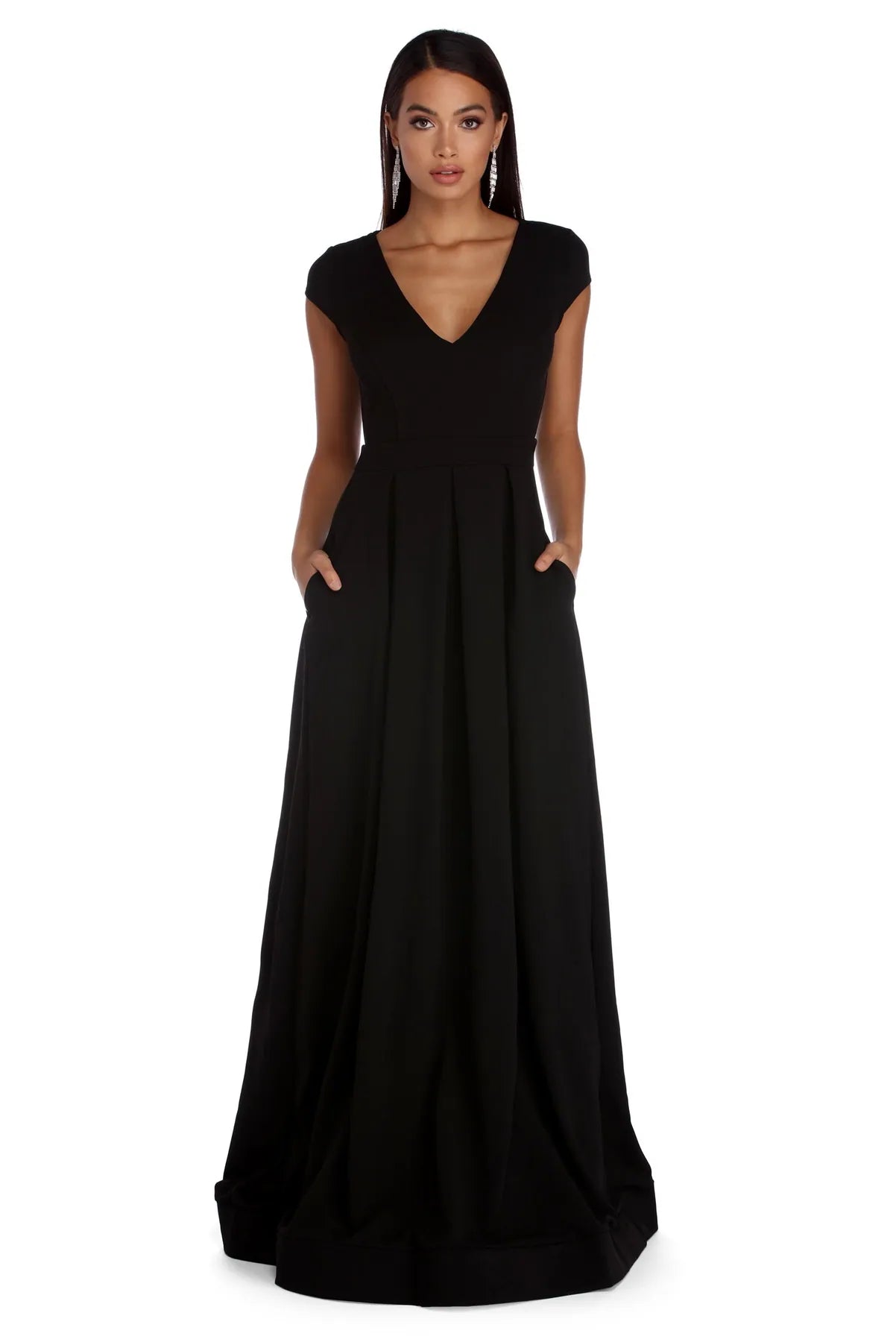 Factory Direct Sale Alisa Formal Crepe Ball Gown