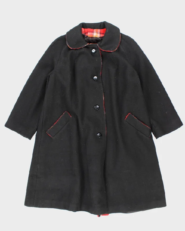 Major Savings Vintage 90's Heavyweight Collared Wool Blend Overcoat - M