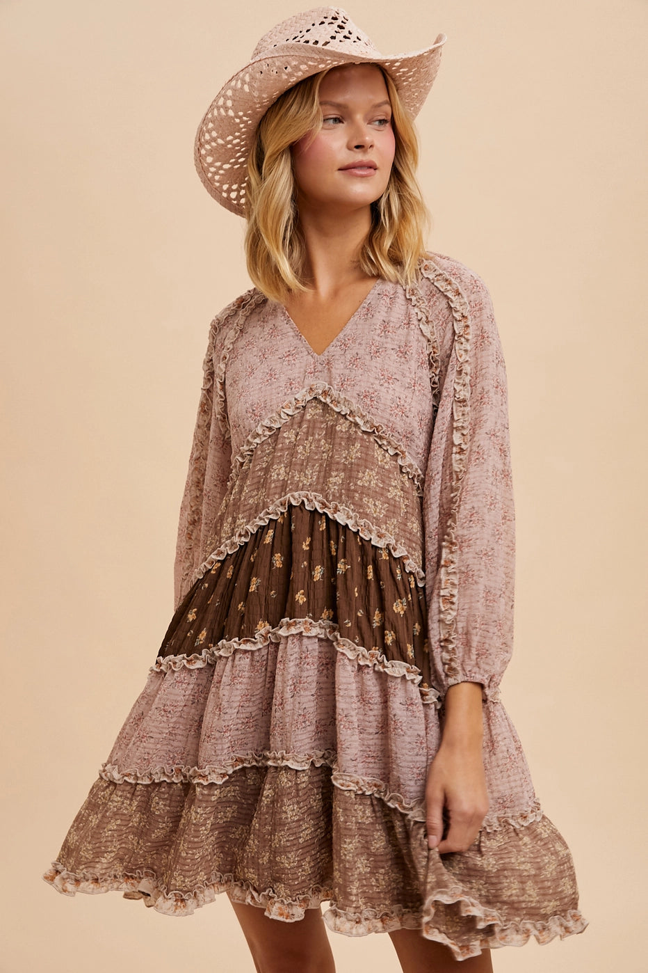 Don't Miss Aubrey Mixed Dress