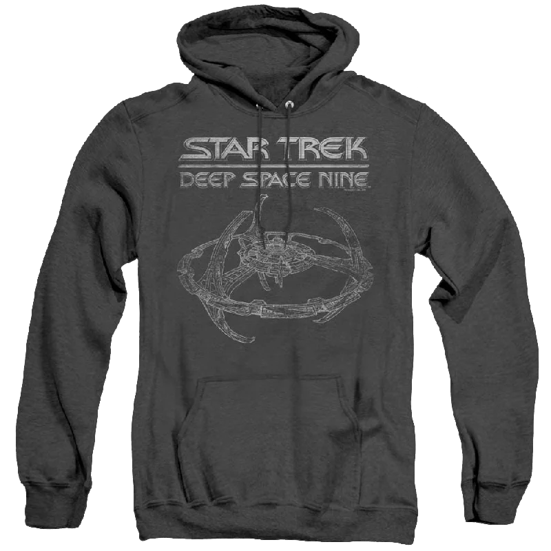 Friends and Family Sale Star Trek Deep Space Nine Ds9 Station - Heather Pullover Hoodie