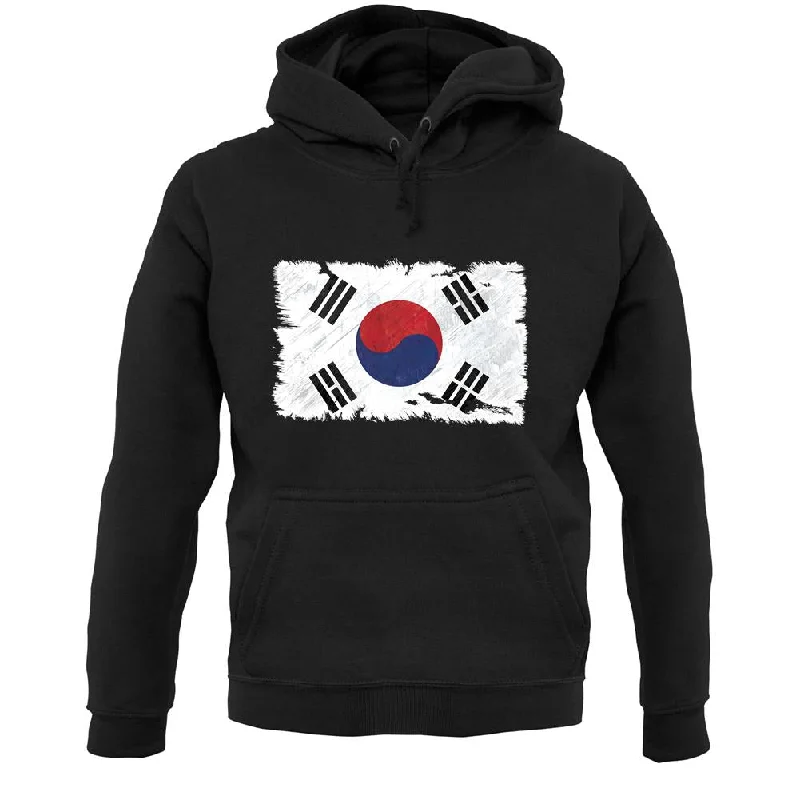 Exclusive Preview South Korea Grunge Style Flag Unisex Hoodie