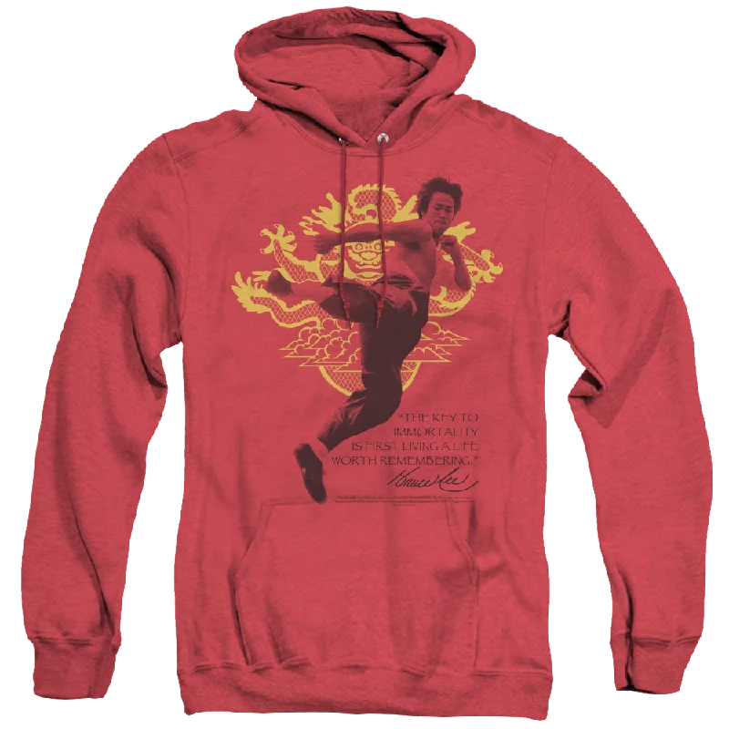 Discount Deals Bruce Lee Immortal Dragon - Heather Pullover Hoodie