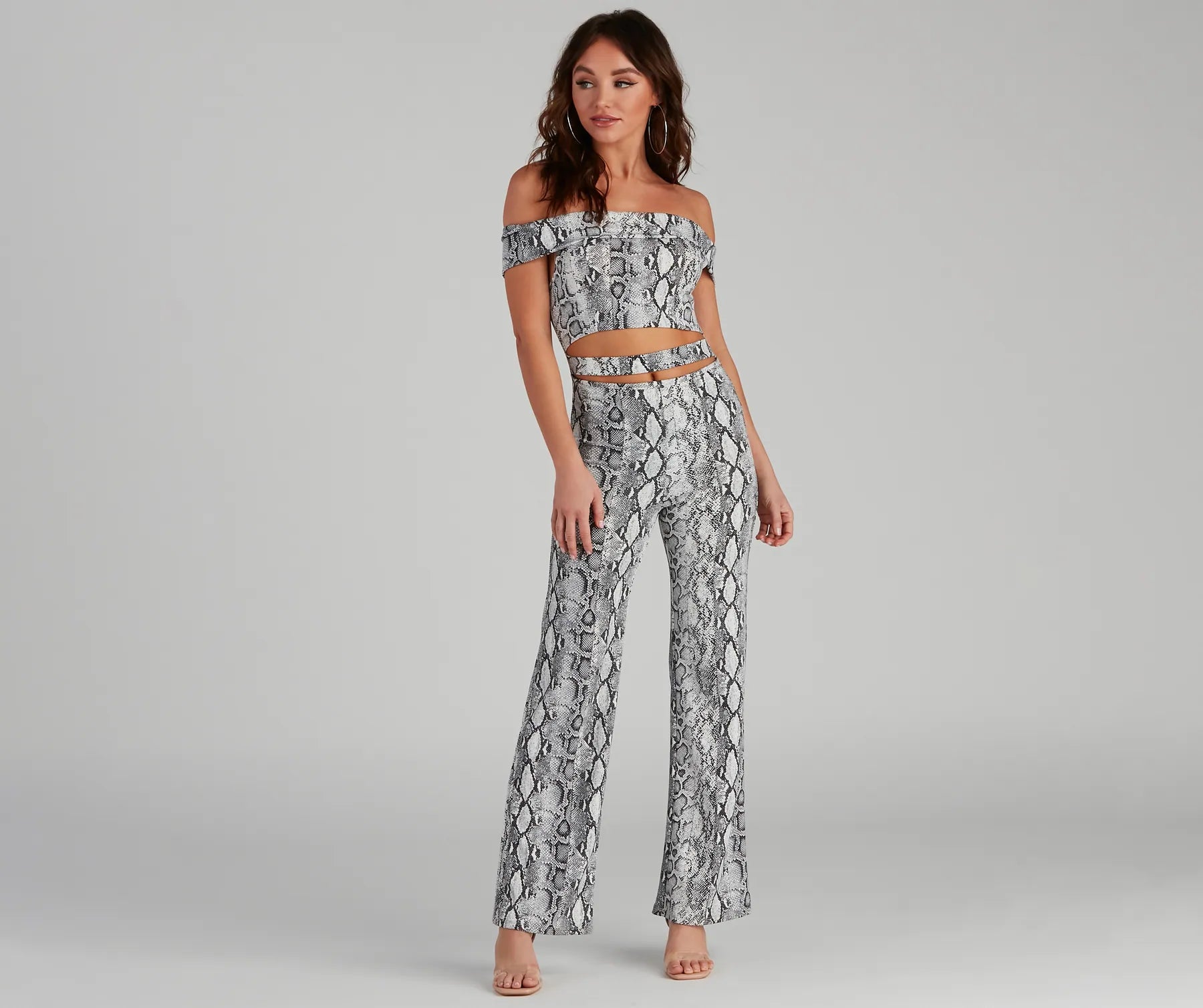 Hot Deal Major Impression Cutout Snake Jumpsuit