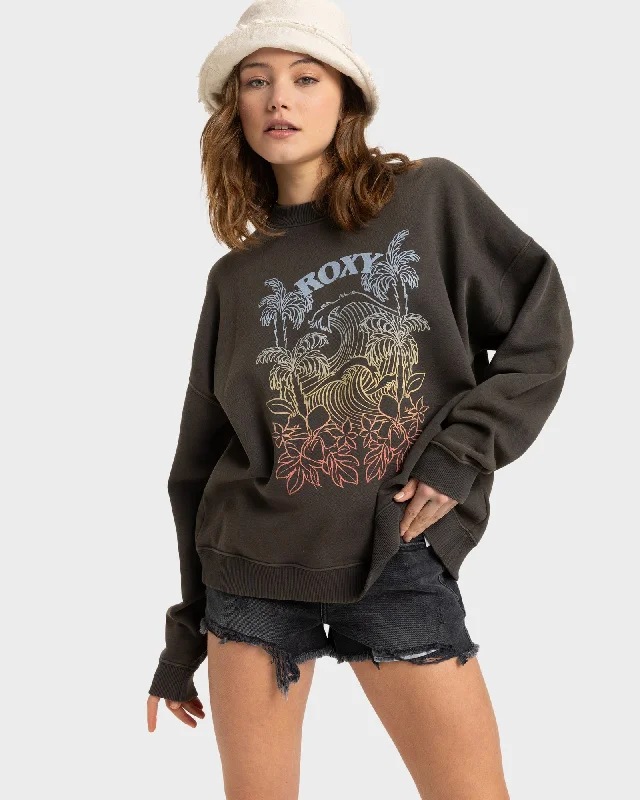 Don't Wait Womens Lineup Oversizedd Crew Neck