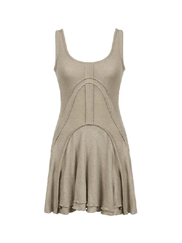 Exclusive Savings Splice Pleated Slim Mini Dress