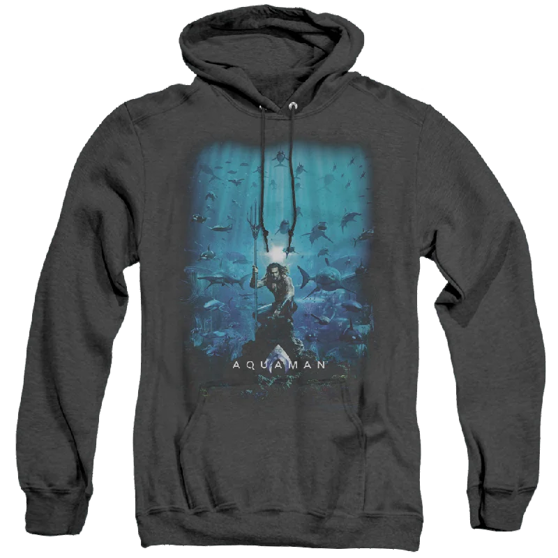 Price Rollback Aquaman Movie Poster - Heather Pullover Hoodie