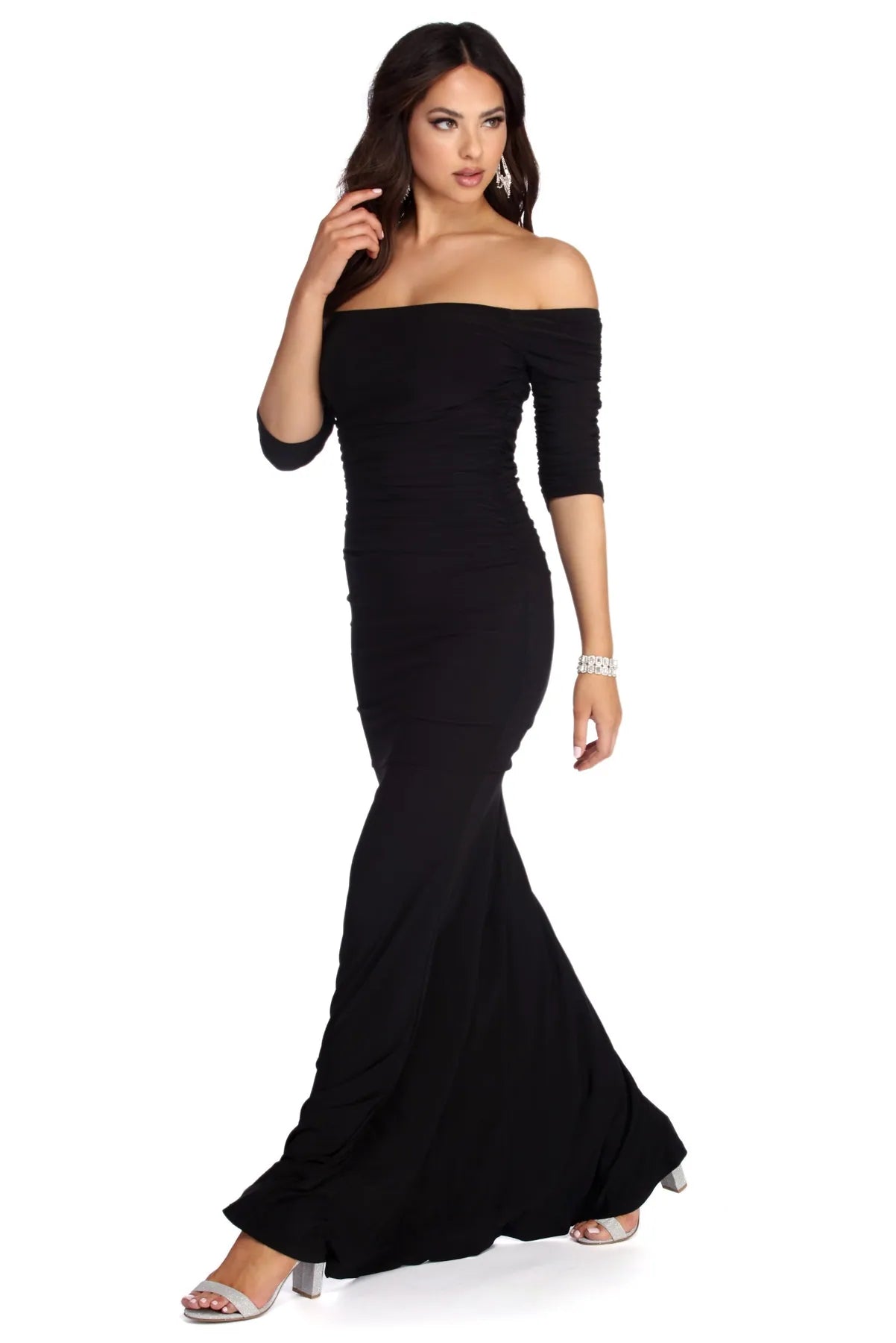 Midnight Madness Stella Formal Ruched Dress