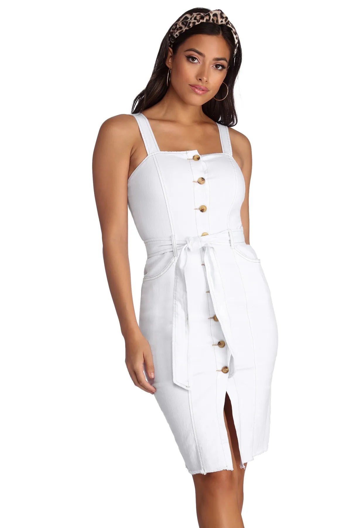 Big Discounts Button Down In Style Dress