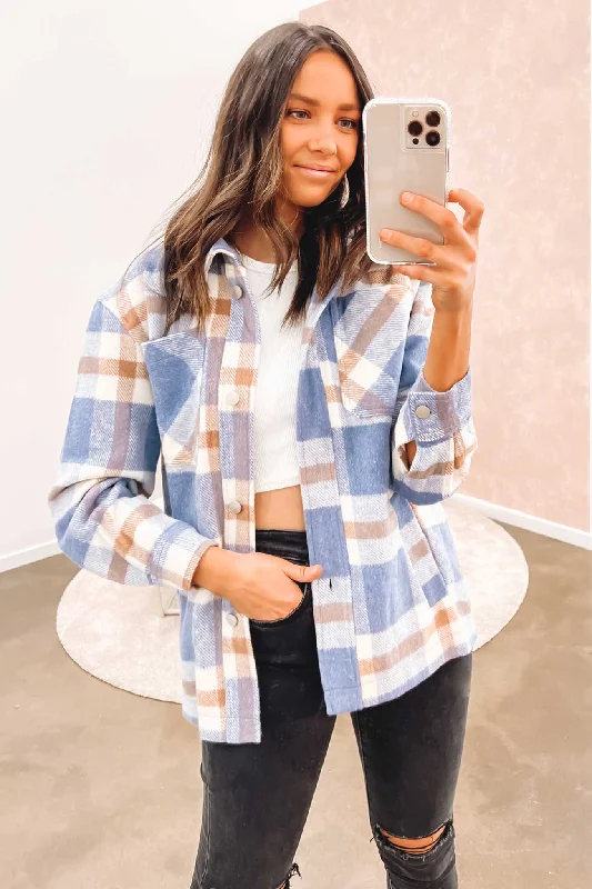 Major Savings Maisy Shacket Blue
