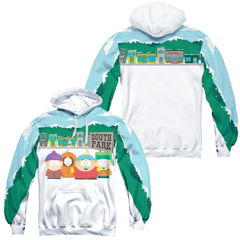 South Park Boys And Sign (Front/Back Print) - All-Over Print Pullover Hoodie