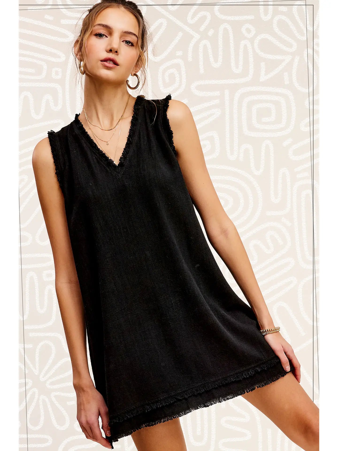 New Arrival Nora Black Tunic