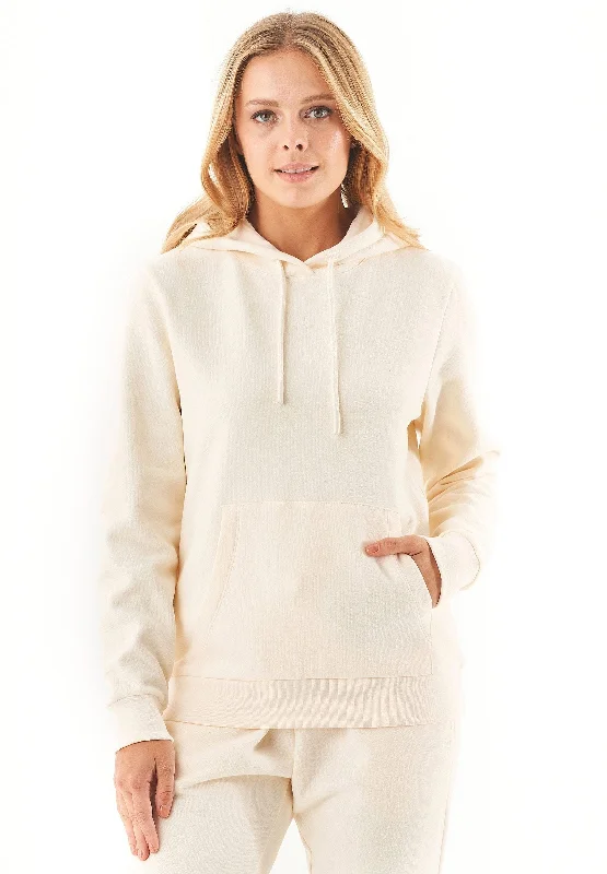 Extra Savings Haree Soft Touch Organic Cotton Hoodie Off White